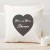 Mr and Mrs Personalized Surname inside Heart Single Cushion
